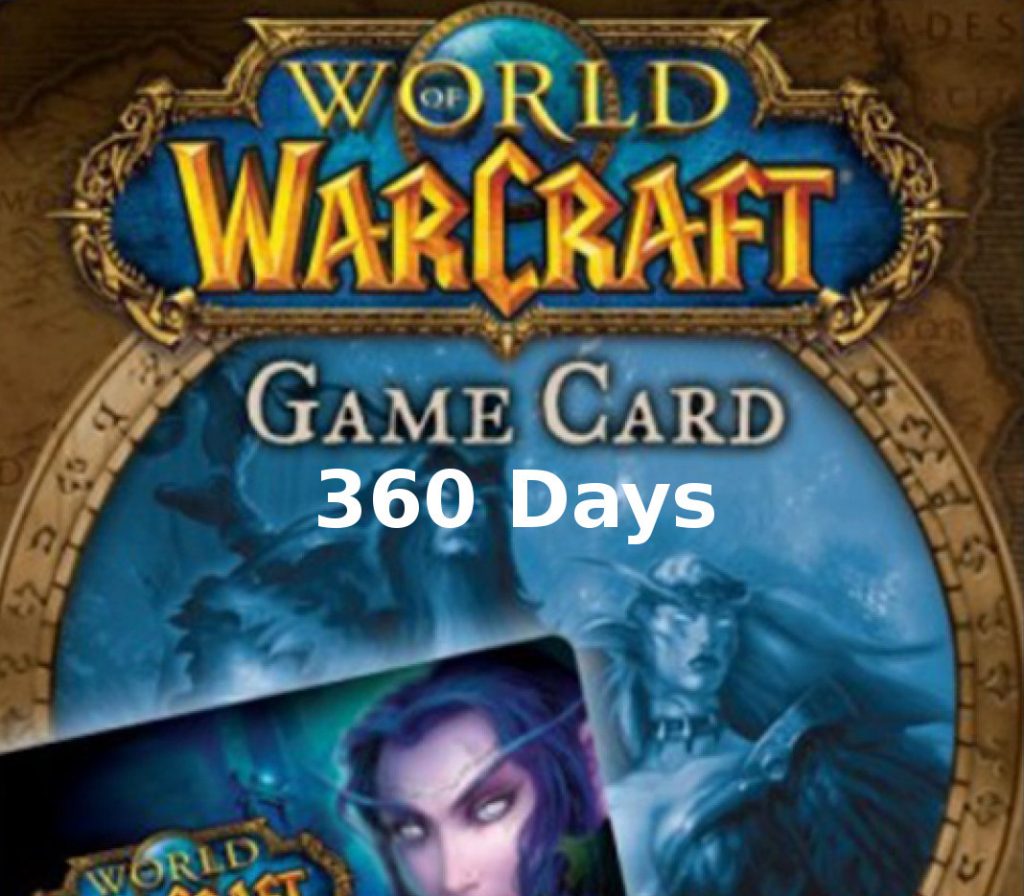 World of Warcraft 360 DAYS Pre-Paid Time Card EU