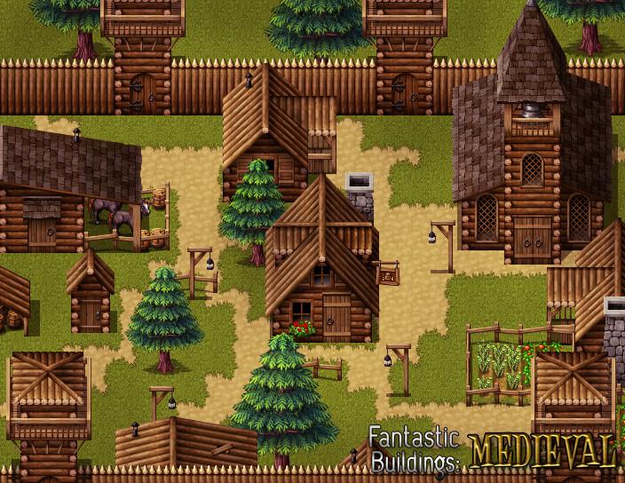 RPG Maker MV - Fantastic Buildings: Medieval DLC EU Steam CD Key